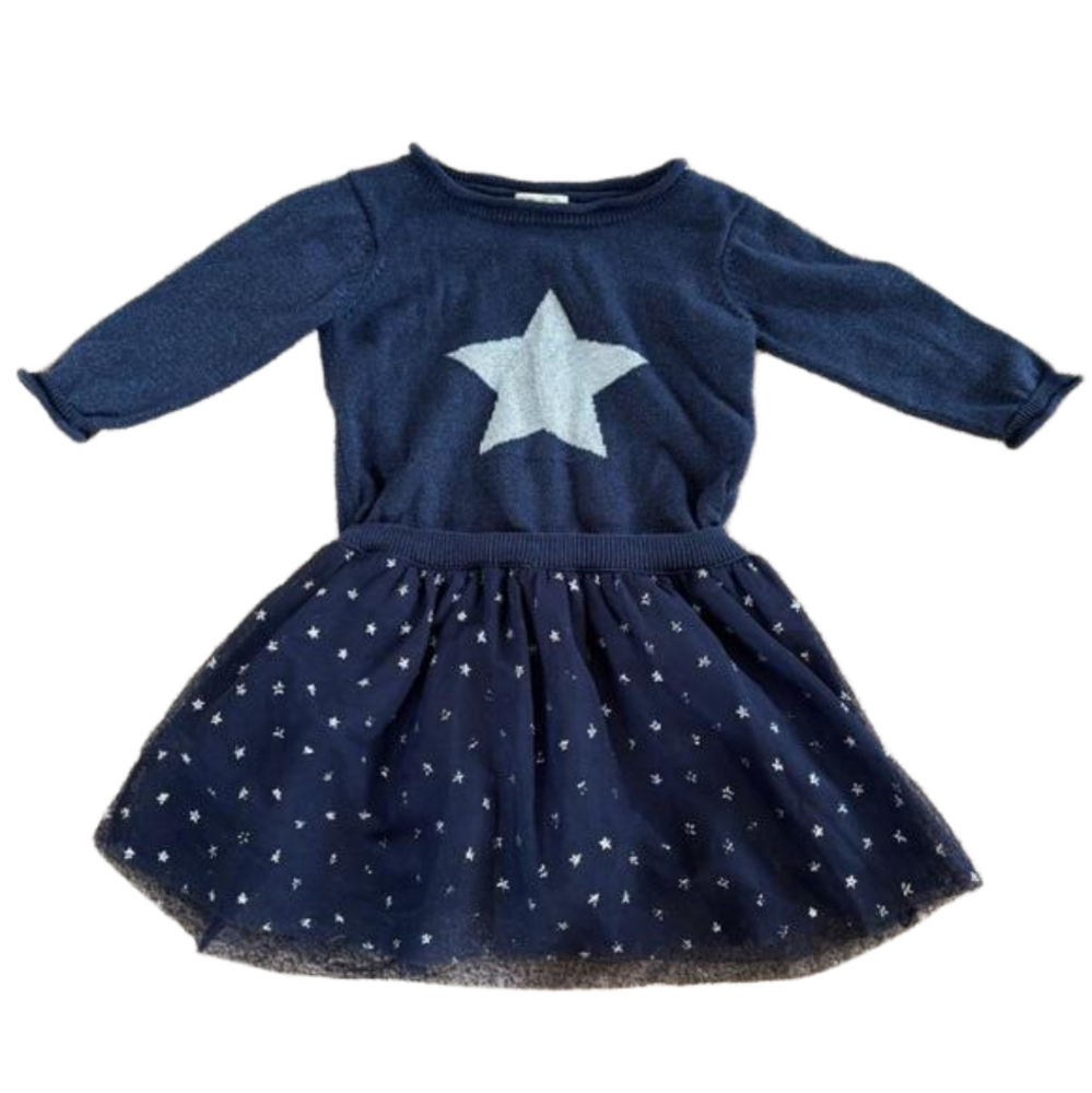Hatley star sweater and tulle dress | size 2